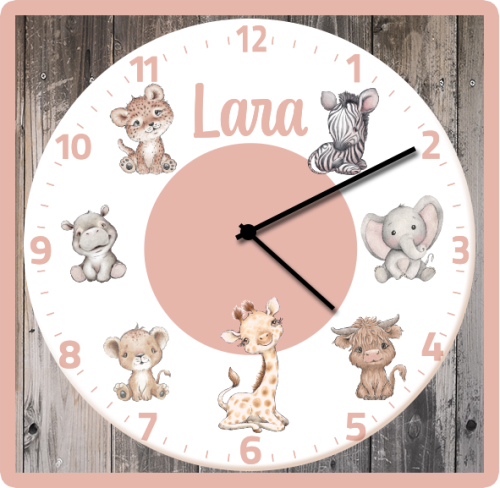 Wandklok Jungle Lara