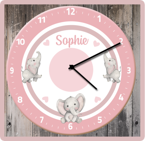 Wandklok Olifantjes Sophie