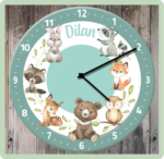 Wandklok bosdiertjes Dilan
